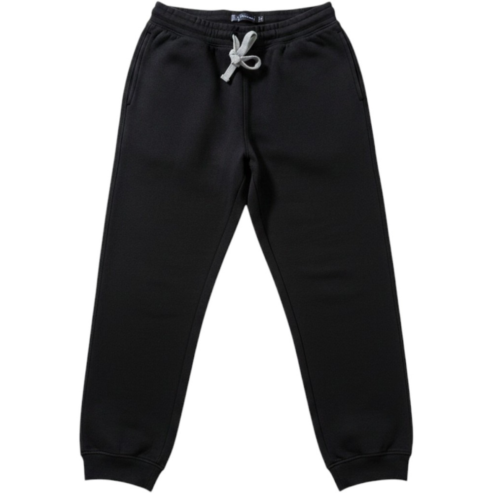 Nautica Mens Black Fleece Jogger Sweatpants Size M Embroidered Logo Drawstring